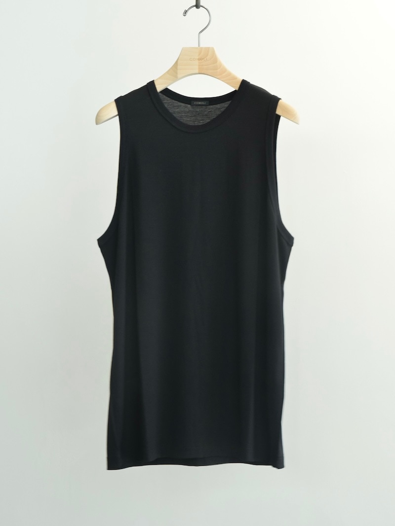 COMOLI(コモリ) / サマーウール タンクトップ / BLACK 26SS | 商品一覧