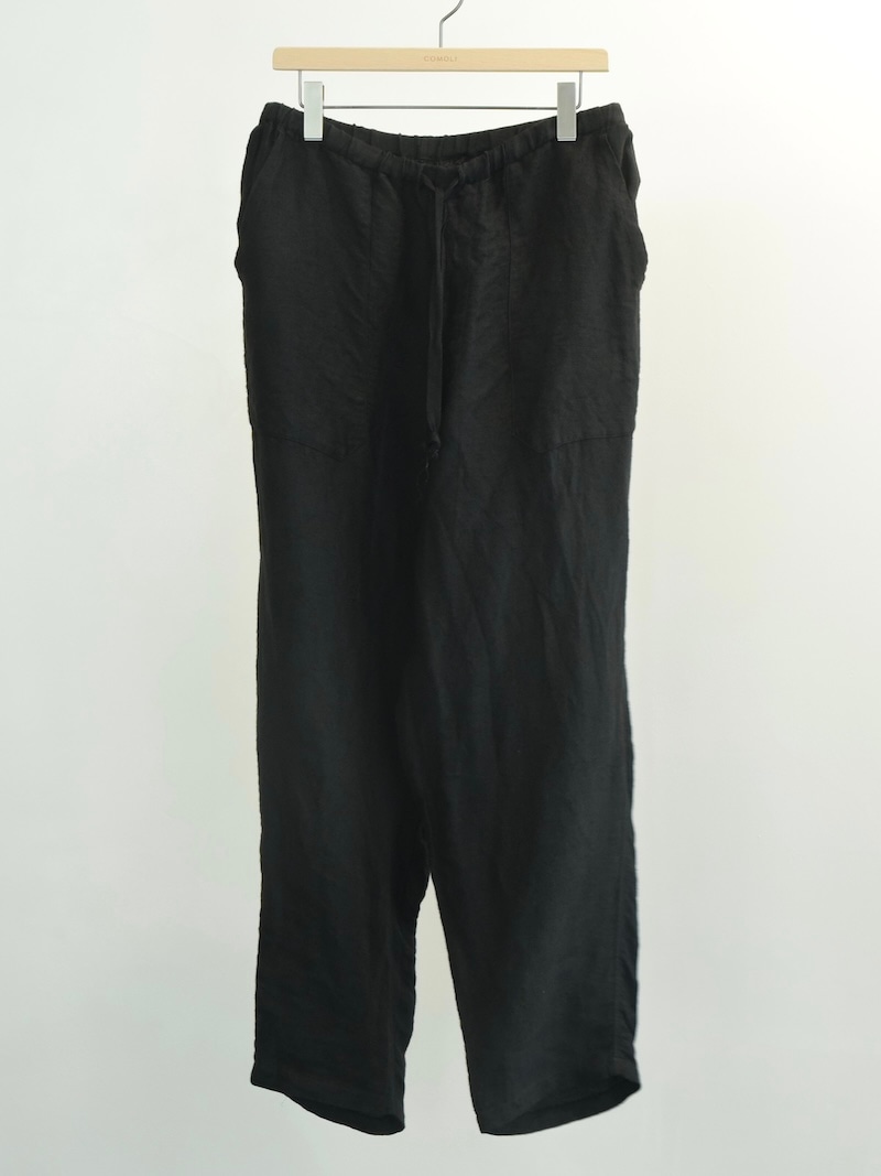 COMOLI(コモリ) / リネンサテン ドローストリングパンツ 26AW