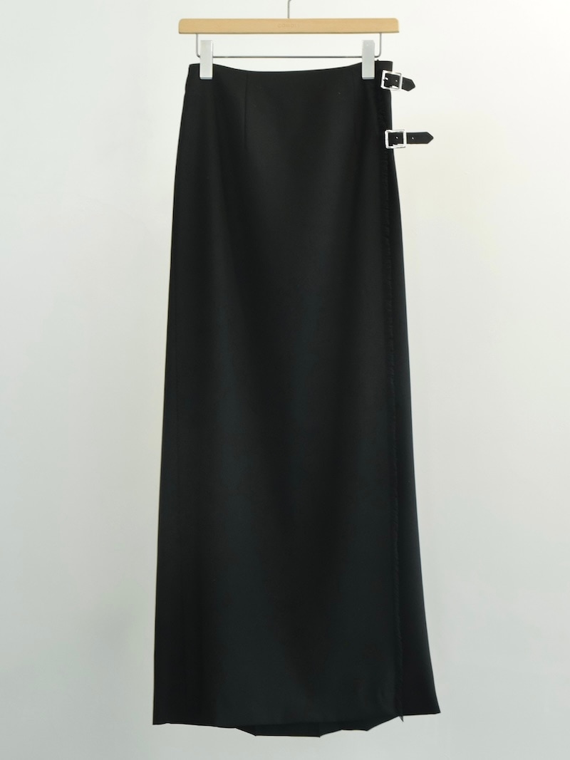 COMOLI(コモリ) / ブラック スコティッシュスカート 26SS