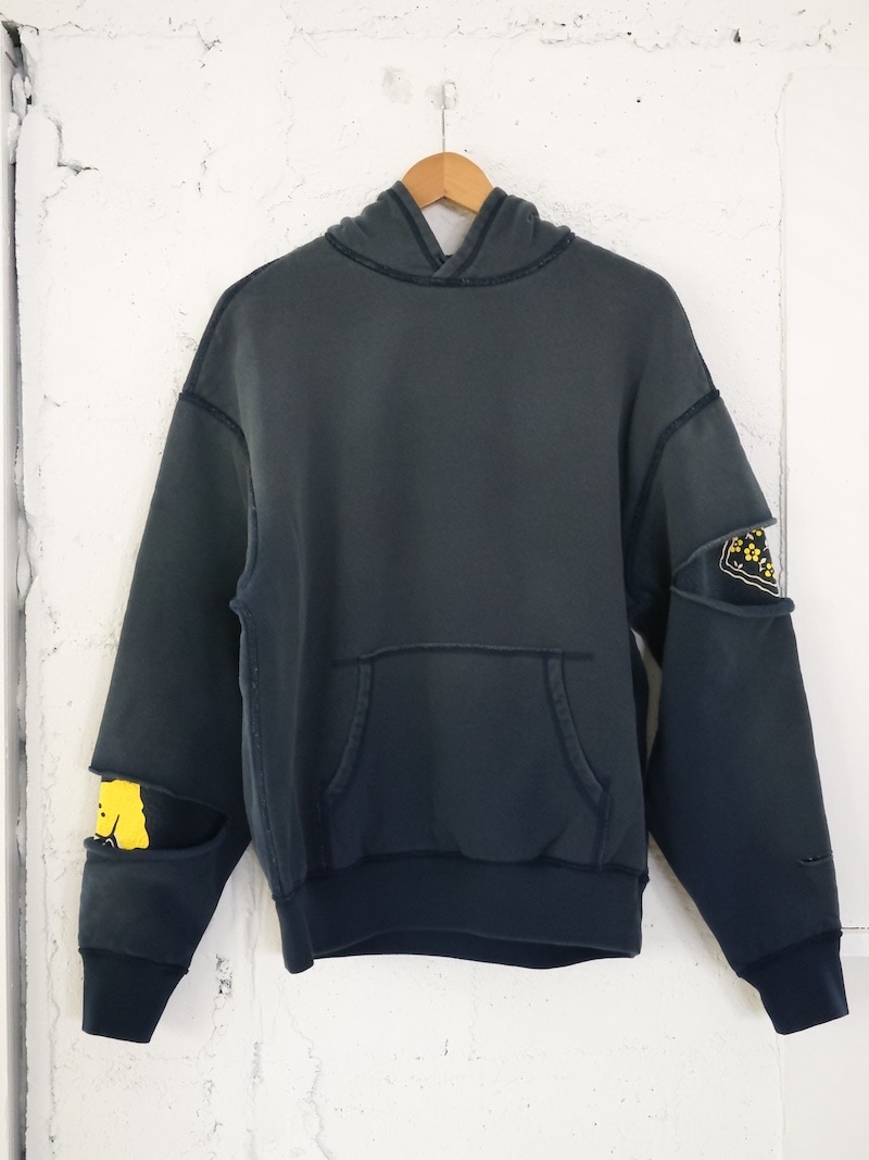 KAPITAL(キャピタル) / 裏毛 リバーシブルエルボーリップフード