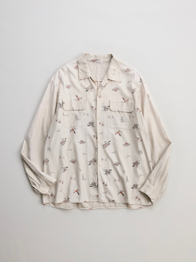 NICENESS(ナイスネス) / C.PALMER / C.パーマー (ヤブサメプリント ボードシャツ) / 26SS