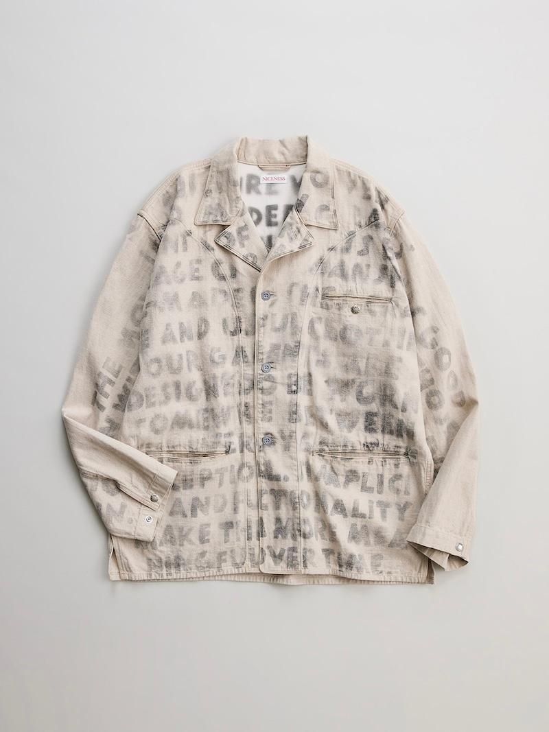 NICENESS(ナイスネス) / H.ROLLO / H.ロロ (ハンドステンシル ユーティリティジャケット) / 26SS