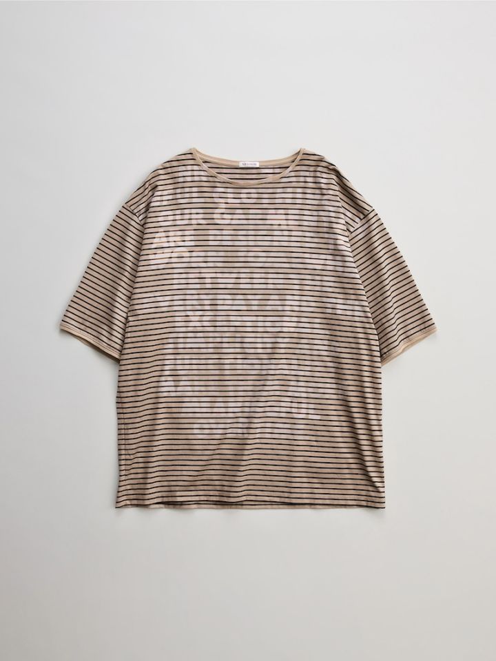 NICENESS(ナイスネス) / KARL / カール (ハンドステンシルブリーチ Tee (S/S)) / BROWN / 26SS
