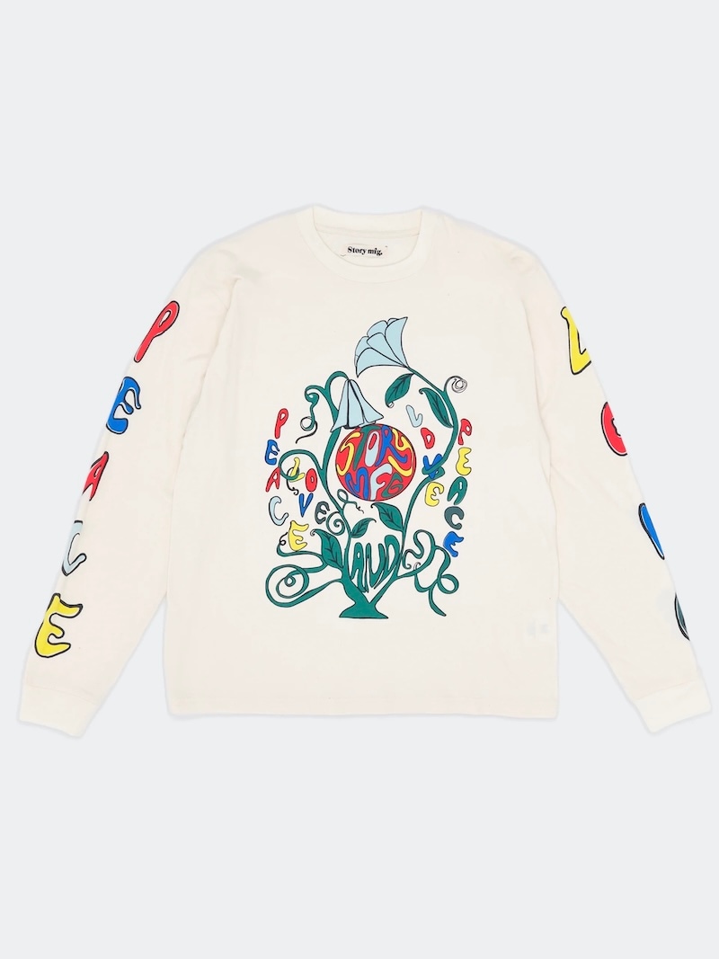 STORY mfg.(ストーリーエムエフジー) / GRATEFUL TEE LS -  PEACE PLANT 26SS