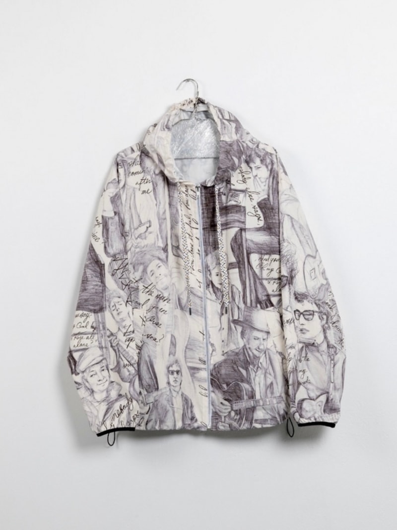 BLACKBIRD (ブラックバード) / hooded blouson (drawing print) 26SS