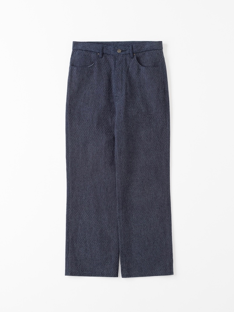 kiivu(キフ) / DENIM STRAIGHT TROUSER- 12.5oz Rainbow Denim ＋Needles Punch- 26SS