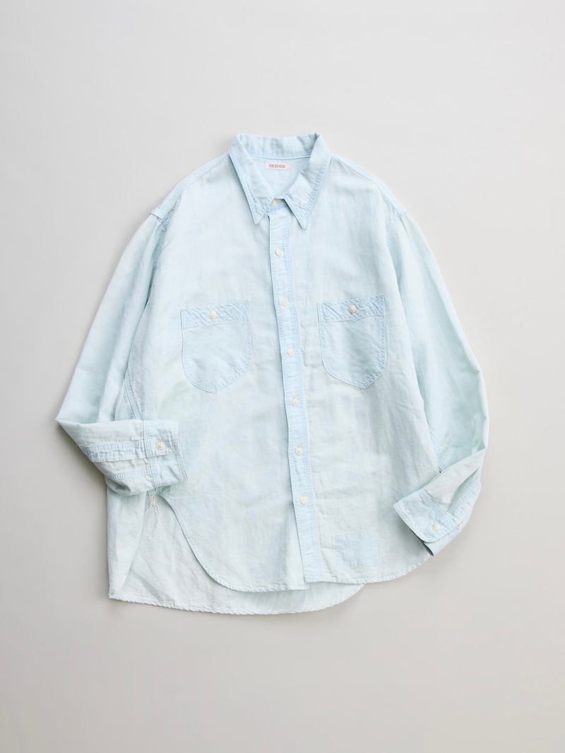 NICENESS(ナイスネス) / ELMES / エルムス (アーティキュレイテッドシャツ) / ICE BLUE / 26SS