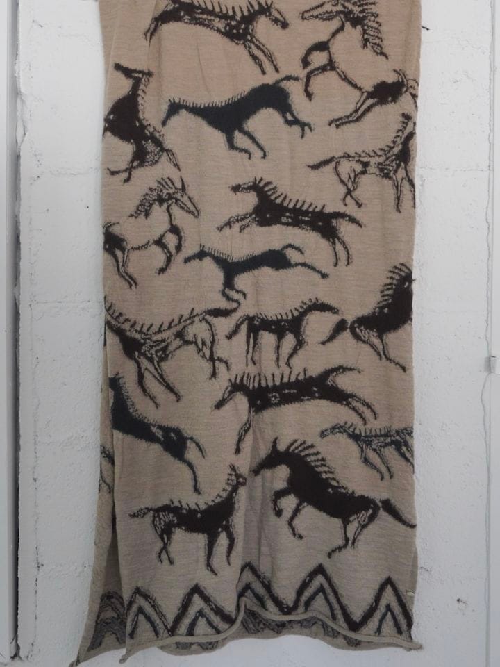 KAPITAL(キャピタル) / 縮絨ウール インディアンペインティング