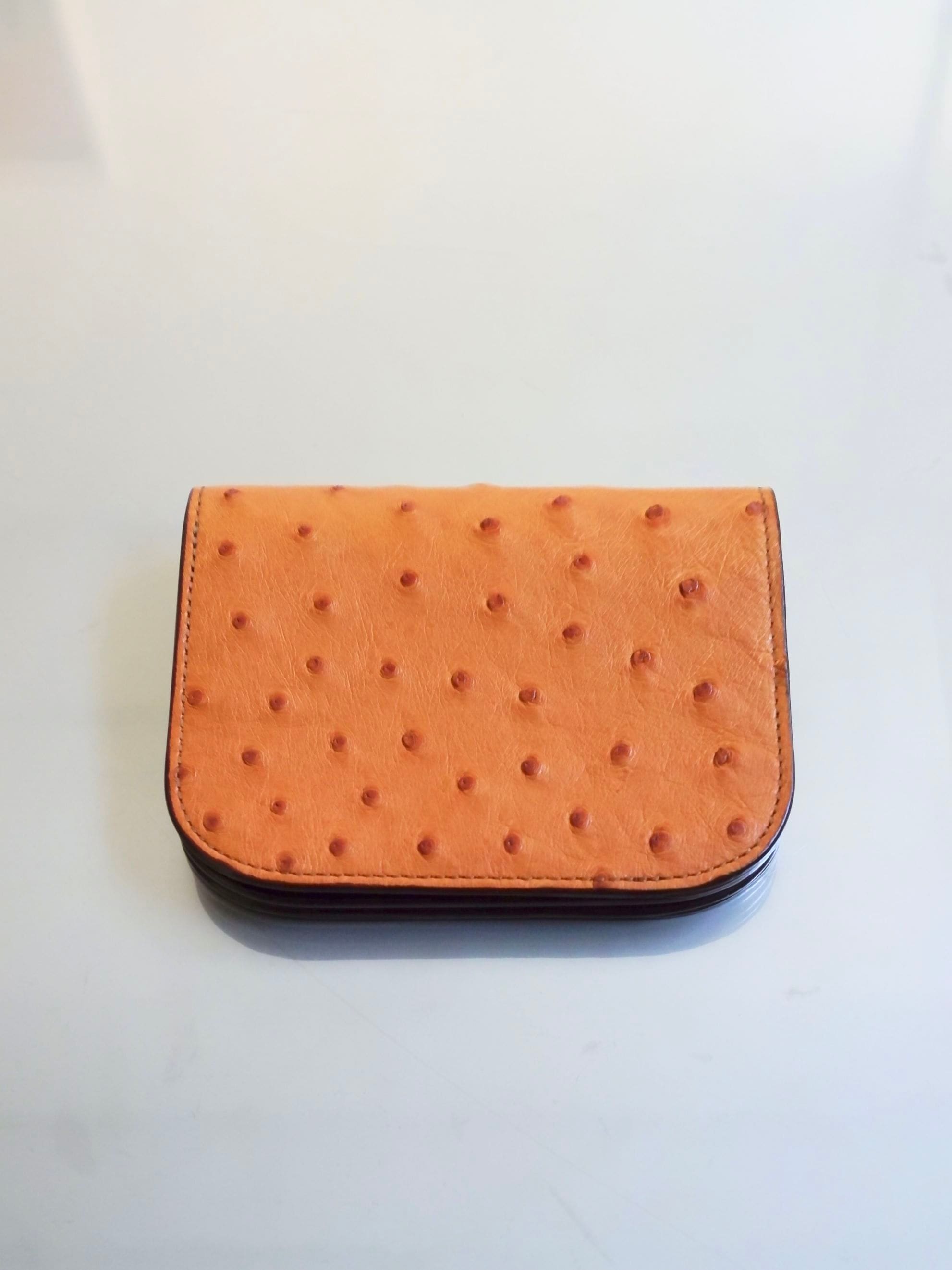 BISOWN (ビソウン) / BOAT WALLET OSTRICH (CHESNUT) 26SS