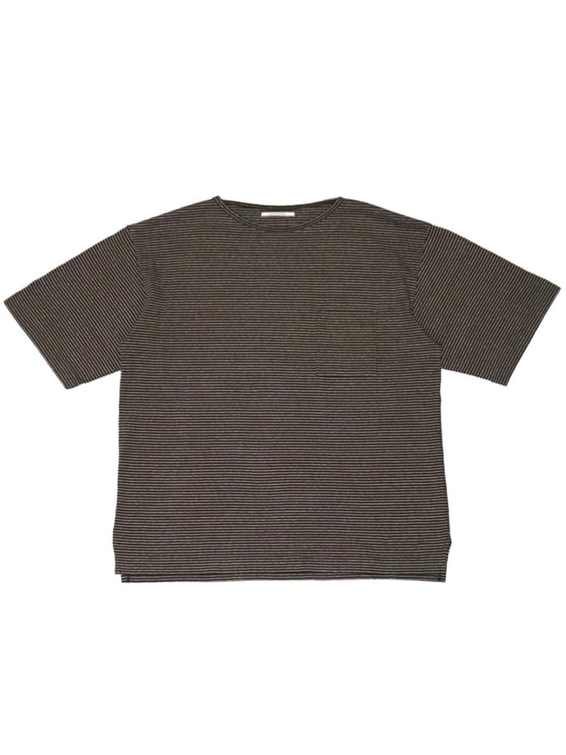 OLD JOE (オールドジョー) / MULTI STRIPED CREW-NECK TEE (COFFEE