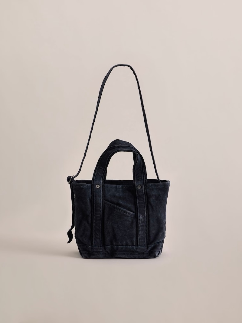 NICENESS(ナイスネス) / M.LESH / M.レッシュ (エイジドエフェクトNNショルダートートバッグ - ミニ) / BLACK / 26AW