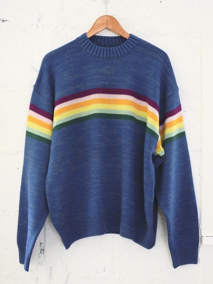 KAPITAL(キャピタル) / 5G 綿ニット MOONBOW & PECKISH RAINBOWY クルーセーター 26SS