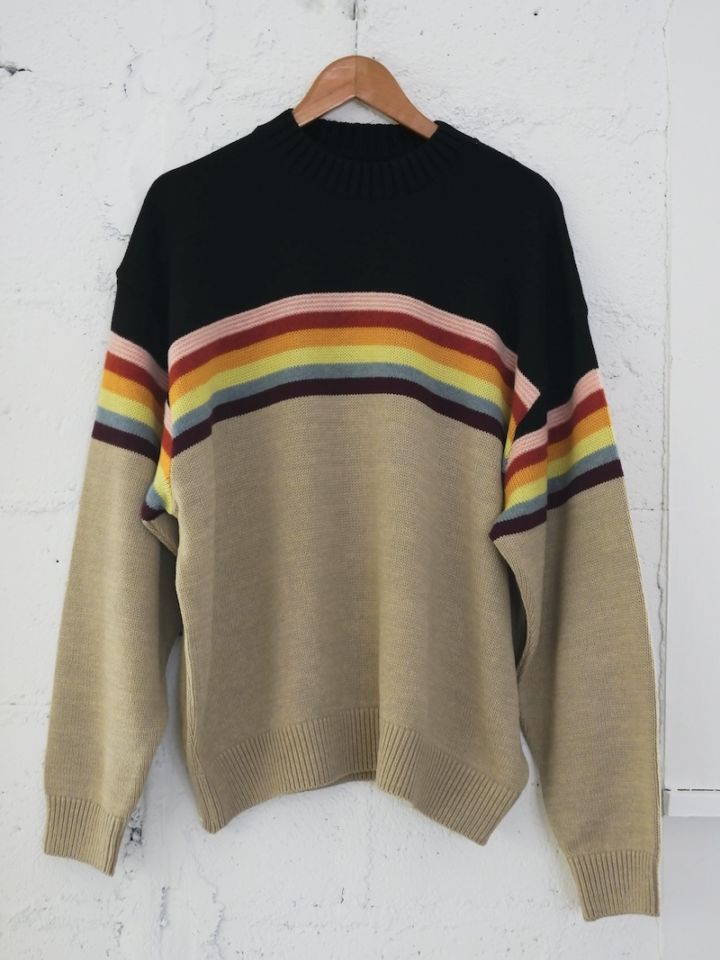 KAPITAL(キャピタル) / 5G 綿ニット RAINBOW & PECKISH RAINBOWY クルーセーター 26SS