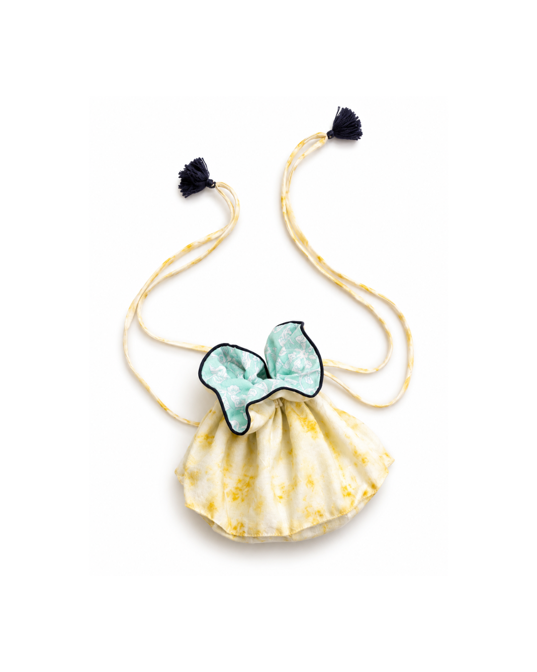 TADO (タド) / PHOOL SILK POUCH - MARIGOLD / ECO PRINT