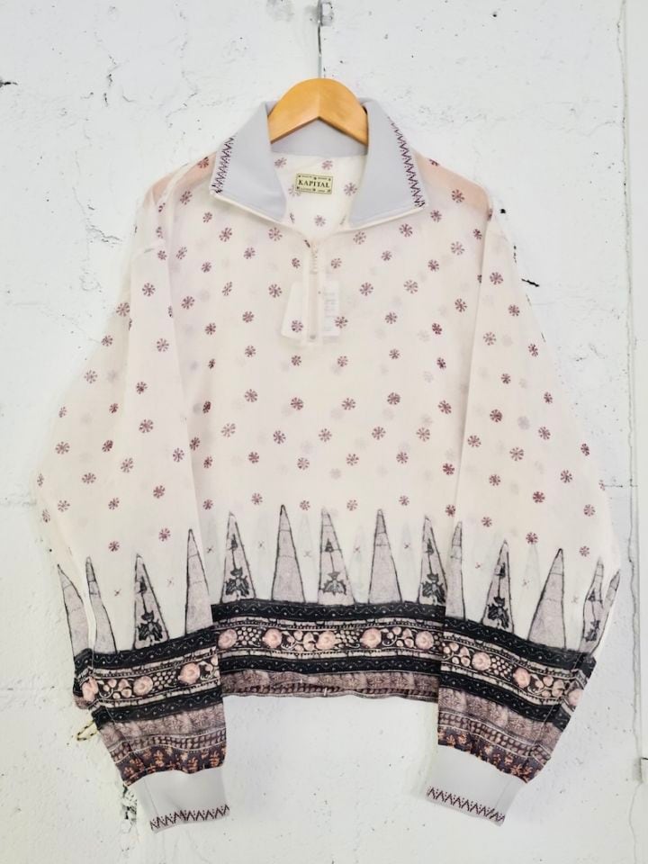 KAPITAL(キャピタル) / シアー更紗柄 ハーフZIPプルオーバー / 26SS