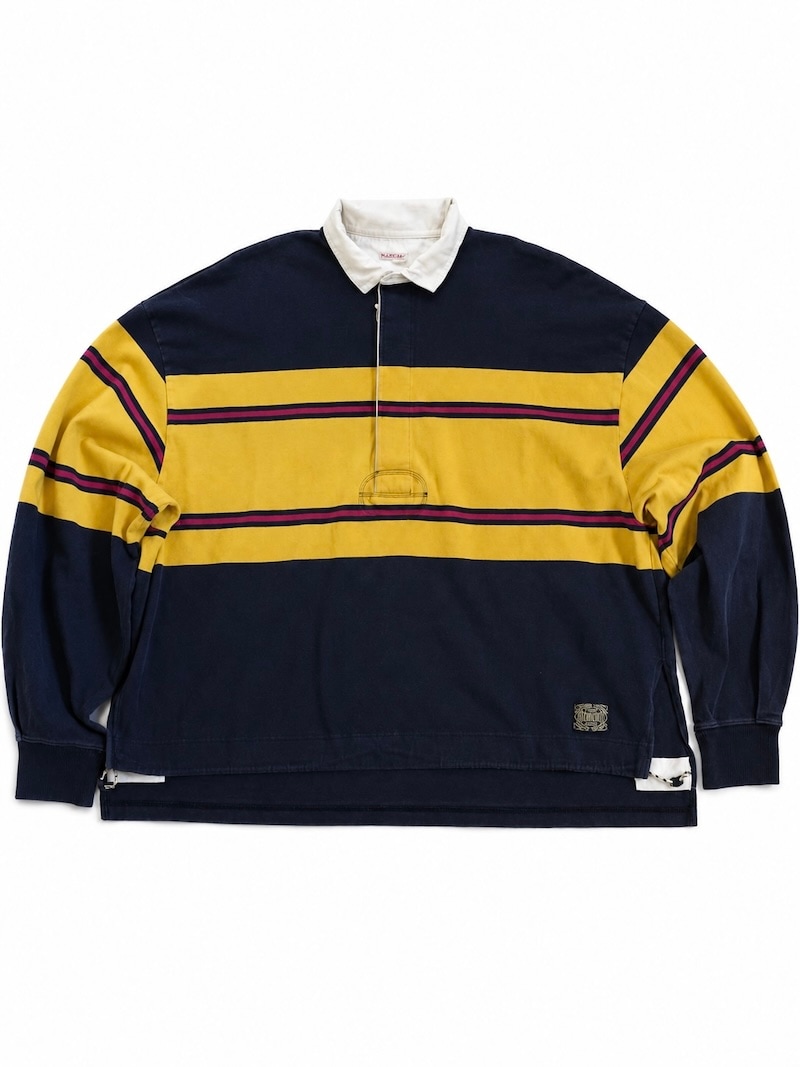 kapital ラガーシャツ KAPITAL(キャピタル) / 16/-パネルボーダー天竺BIGラガーシャツ / 26SS