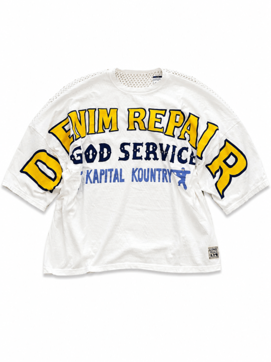 KAPITAL(キャピタル) 20/ 天竺 カタビラHUGE-T(DENIM REPAIRpt