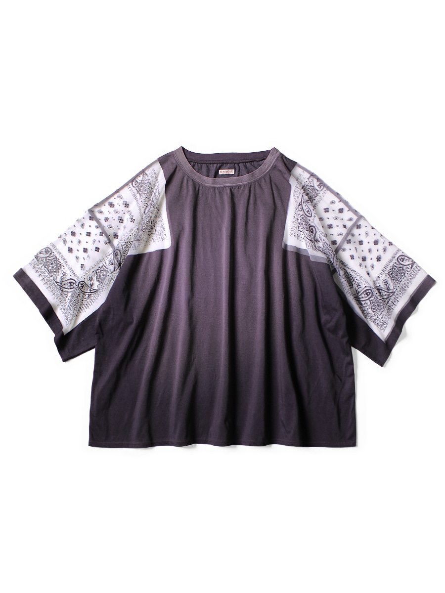 人気 KAPITAL キャピタル 天竺 Tシャツ バンダナ HUGE-T KAPITAL(キャピタル) オパール天竺 バンダナHUGE-T / ナスコン 26SS
