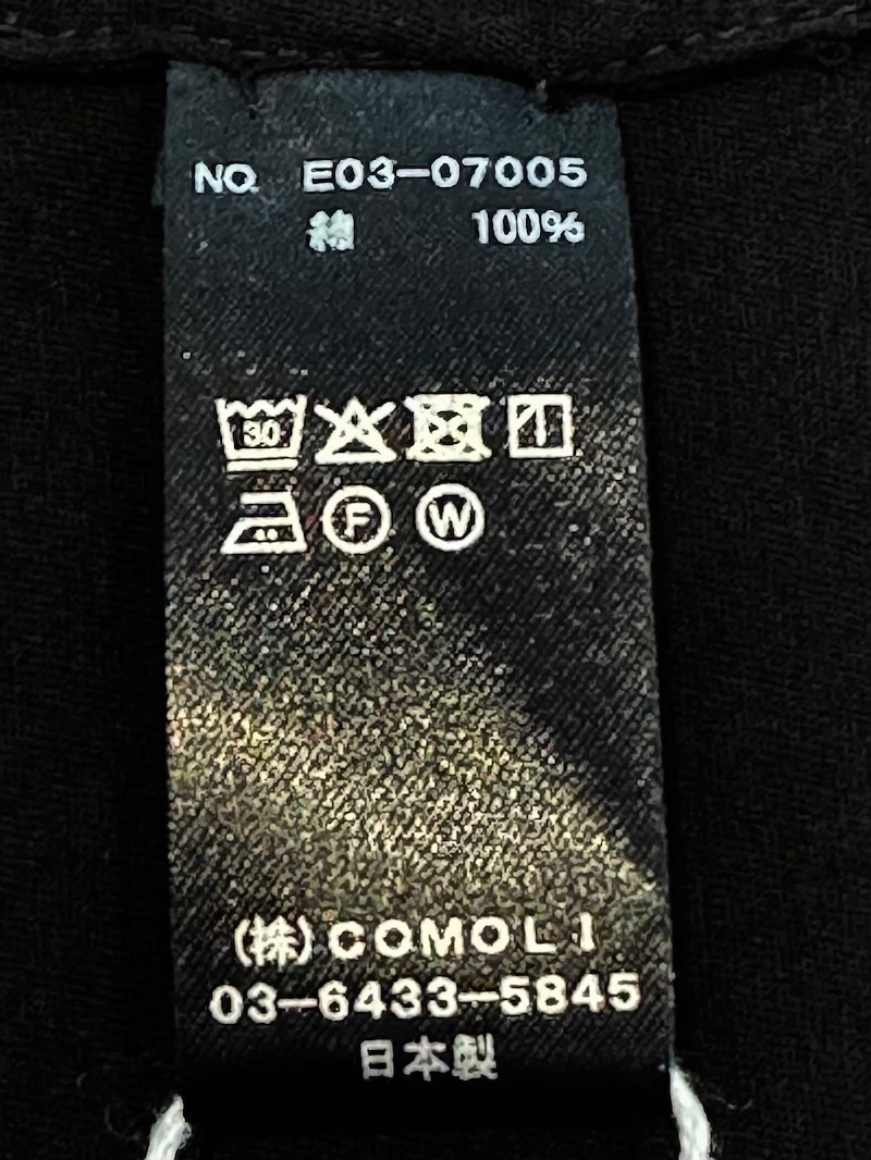 COMOLI(コモリ) / THINコットン ネックウォーマー 26AW