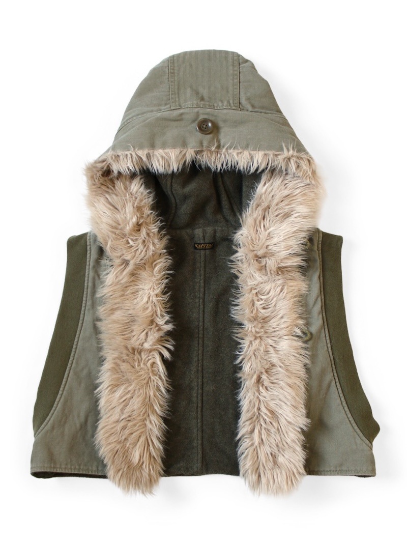 KAPITAL(キャピタル) / へリンボン リングコートライニングフーディー 25AW