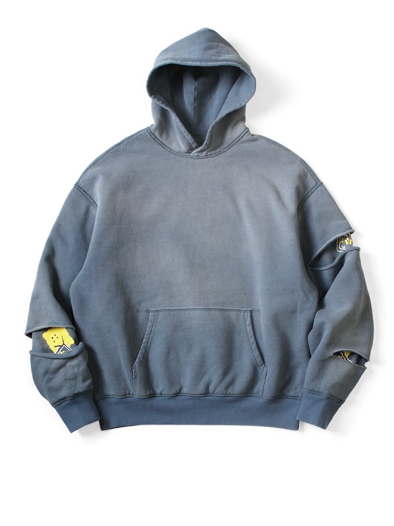 KAPITAL(キャピタル) / 裏毛 リバーシブルエルボーリップフード