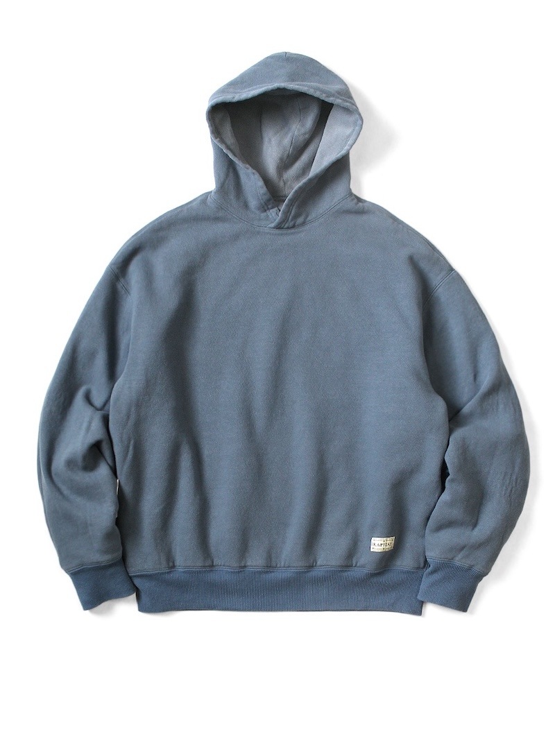 KAPITAL(キャピタル) / 裏毛 リバーシブルエルボーリップフード