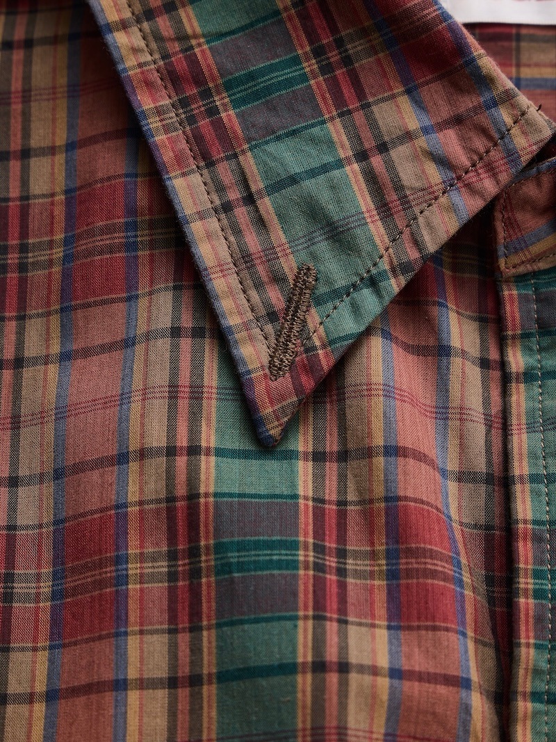 NICENESS(ナイスネス) / TUCKER / タッカー (ピグメントダイチェックシャツ) / SEPIA / 26AW