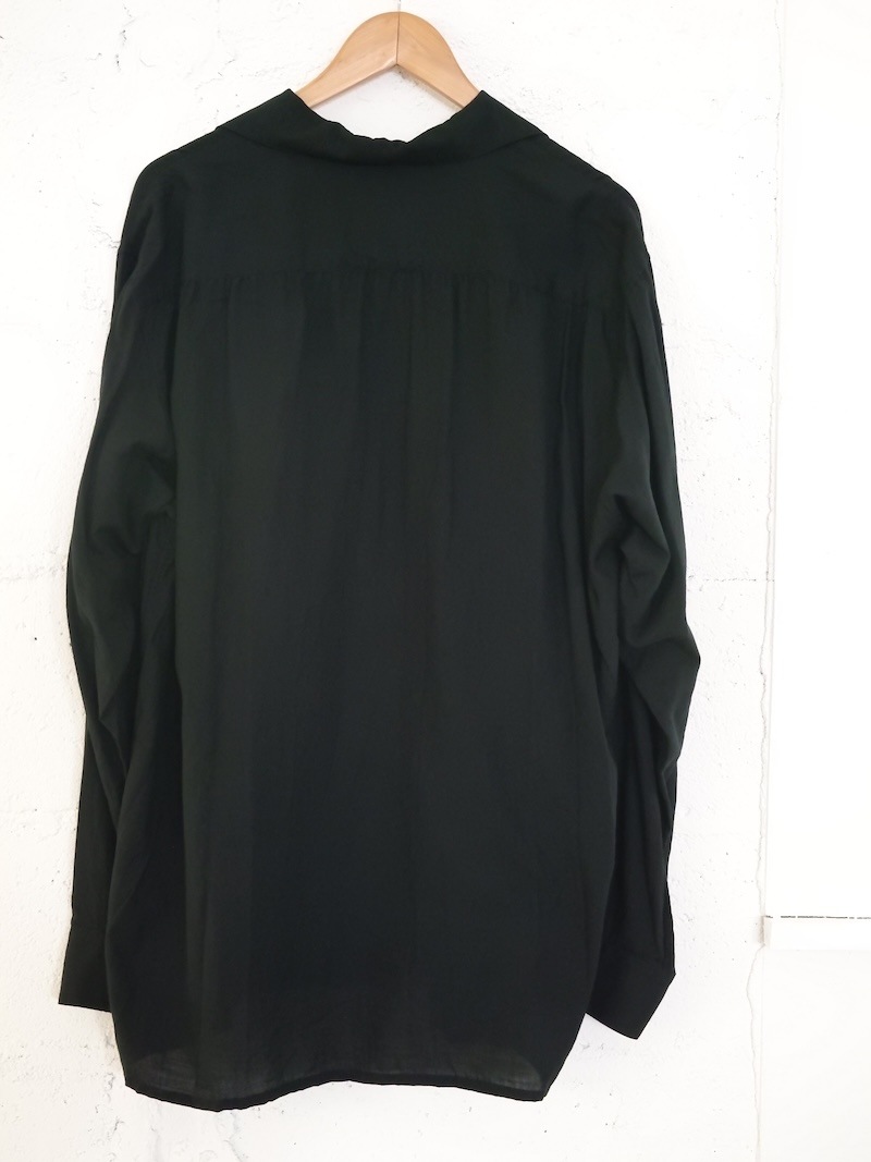 BLACKBIRD (ブラックバード) / open collar shirt (black) 26SS | 商品