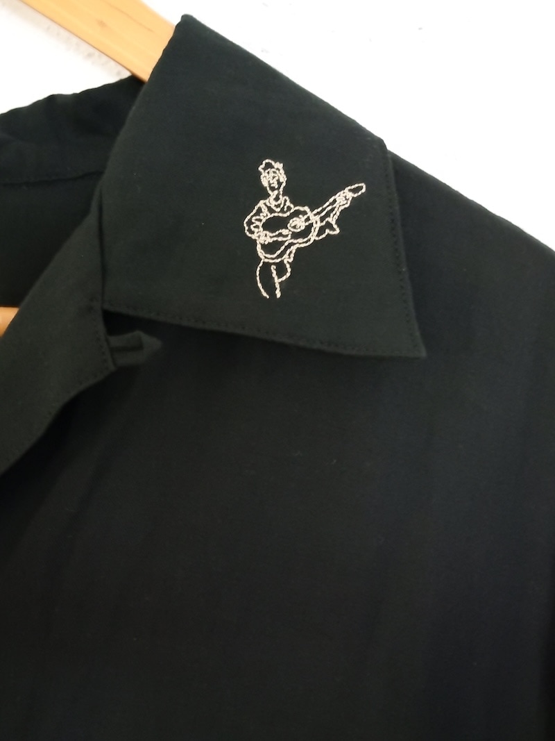 BLACKBIRD (ブラックバード) / open collar shirt (black) 26SS | 商品一覧