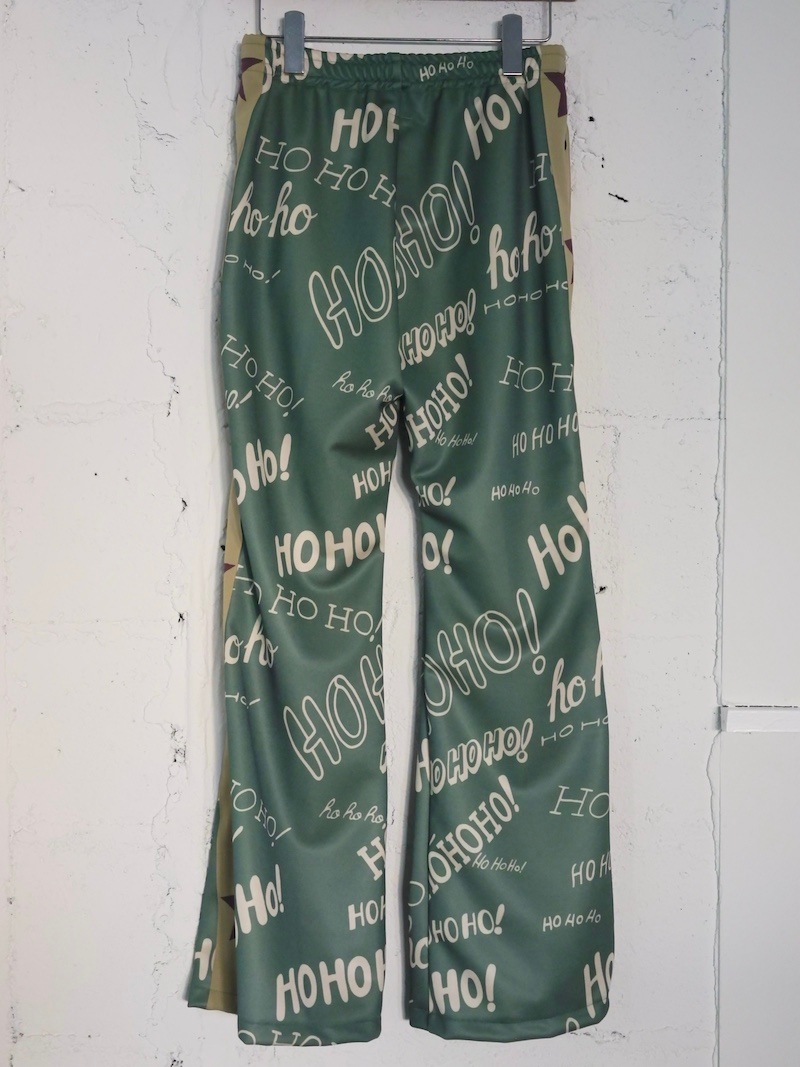 KAPITAL(キャピタル) /スムースジャージー HOHOHO柄 トラックパンツ/ グリーン 25AW  