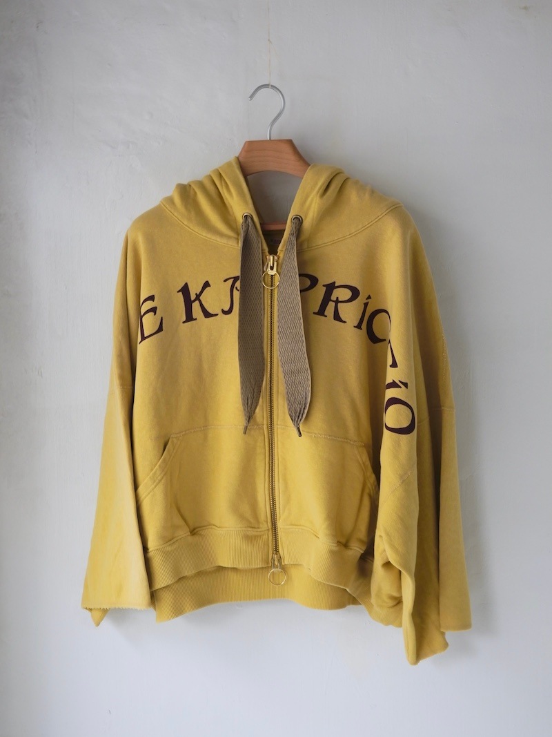 KAPITAL(キャピタル) / 裏毛 デビルフードブルゾン (LIFE KAPRCCIOpt)/ライトイエロー/25SS  
