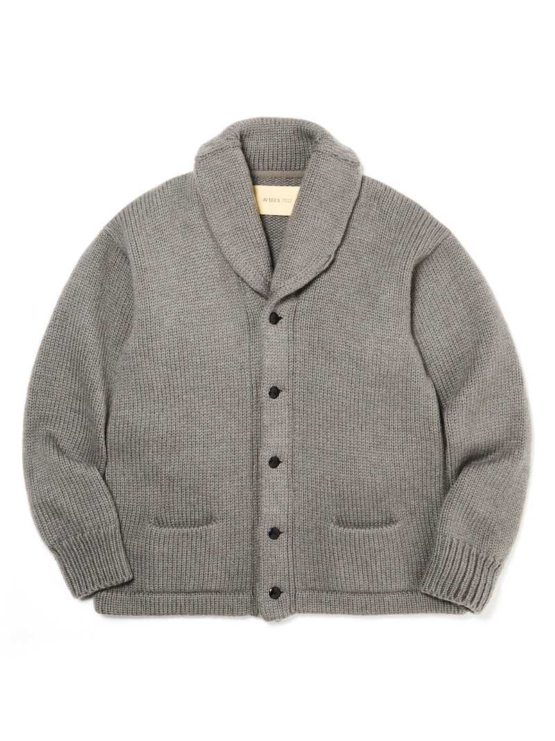 AVIREX7522 ショールカラー ニット セーター アヴィレックス AVIREX7522 ショールカラー ニット セーター アヴィレックス