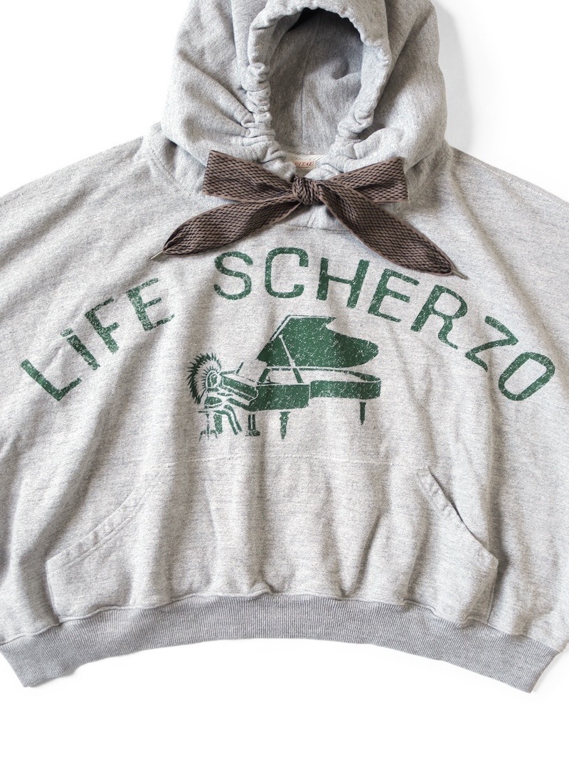 KAPITAL(キャピタル) / TOP 裏毛 デビルフードパーカー (LIFE SCHERZOpt) / グレー / 25SS 