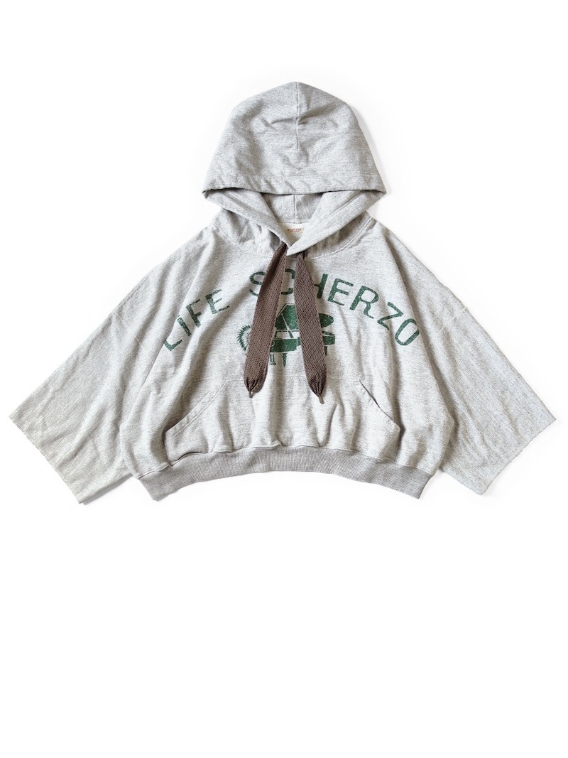 KAPITAL(キャピタル) / TOP 裏毛 デビルフードパーカー (LIFE SCHERZOpt) / グレー / 25SS 