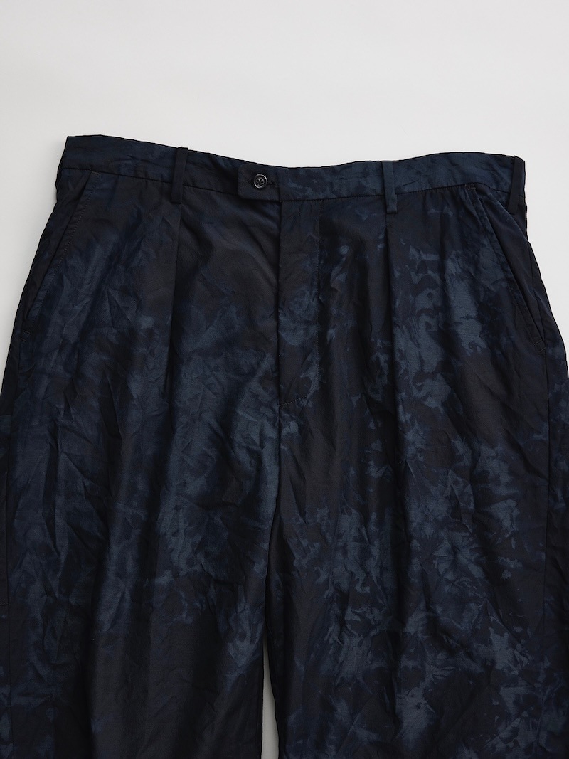 NICENESS(ナイスネス) / T.AYLER / T.アイラー (テックウール ワンタックスラックス) / BLACK / 26SS