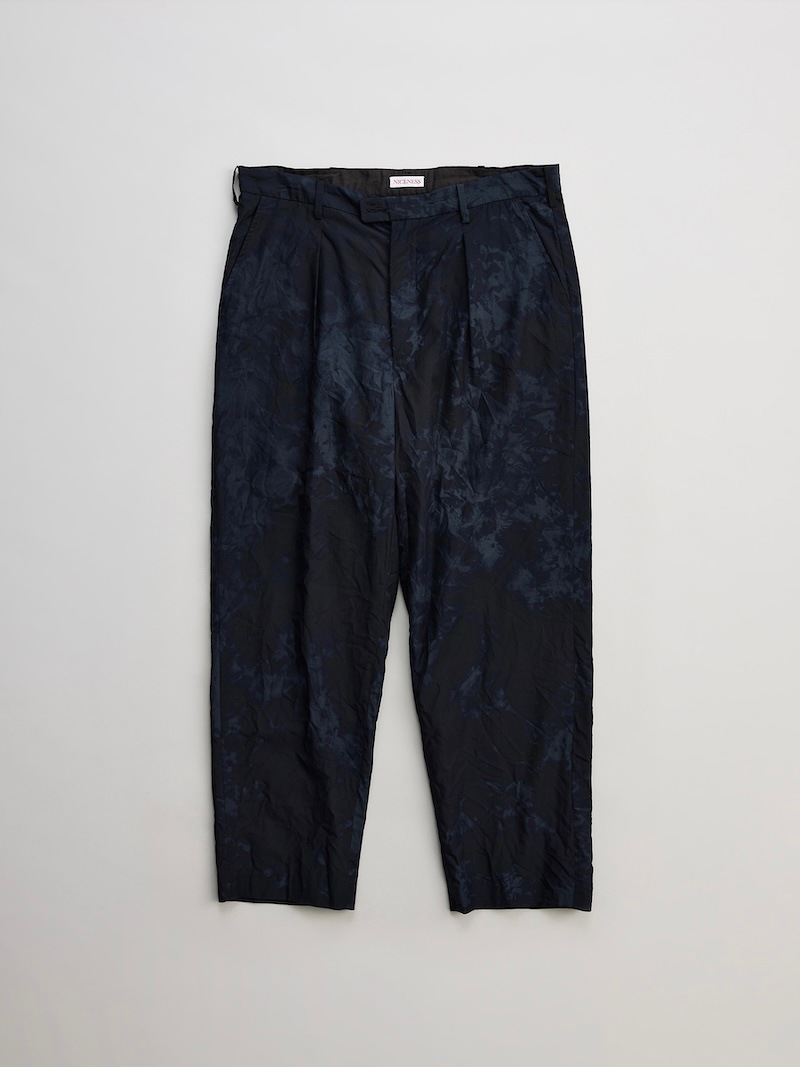 NICENESS(ナイスネス) / T.AYLER / T.アイラー (テックウール ワンタックスラックス) / BLACK / 26SS