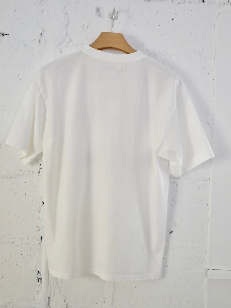 キャピタル　KAPITAL パーカー　カットソー　サイズ2 ホワイト KAPITAL(キャピタル) / 20/-天竺 クルーT(トラウト2匹 PECKISH