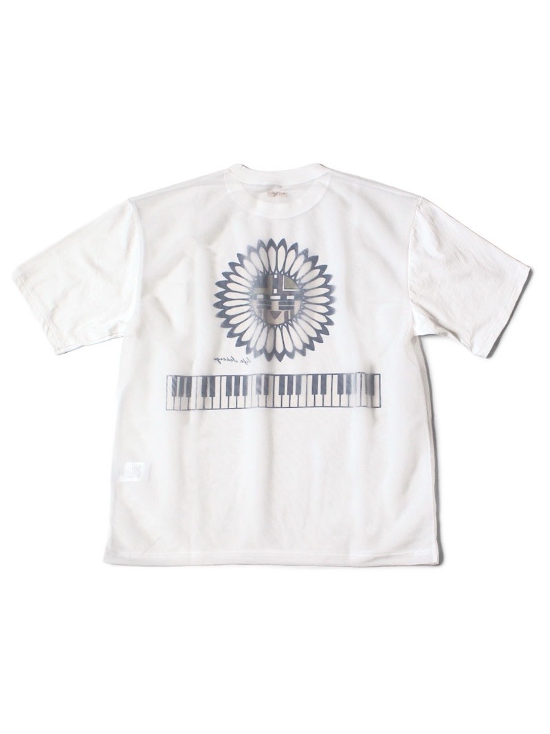 KAPITAL(キャピタル) / シアー天竺×20/-天竺クルーT（ピアノ&サン