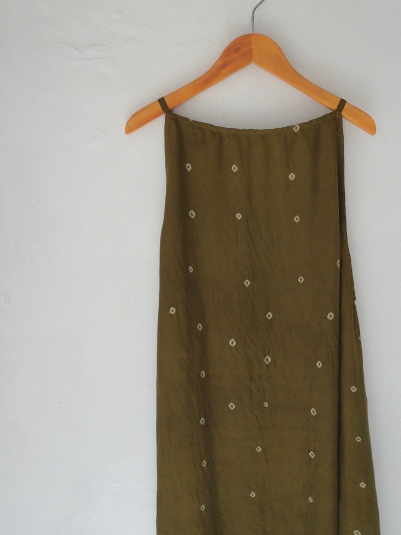 TADO (タド) / KUSHI CAMI DRESS - MOSS MARIGOLD