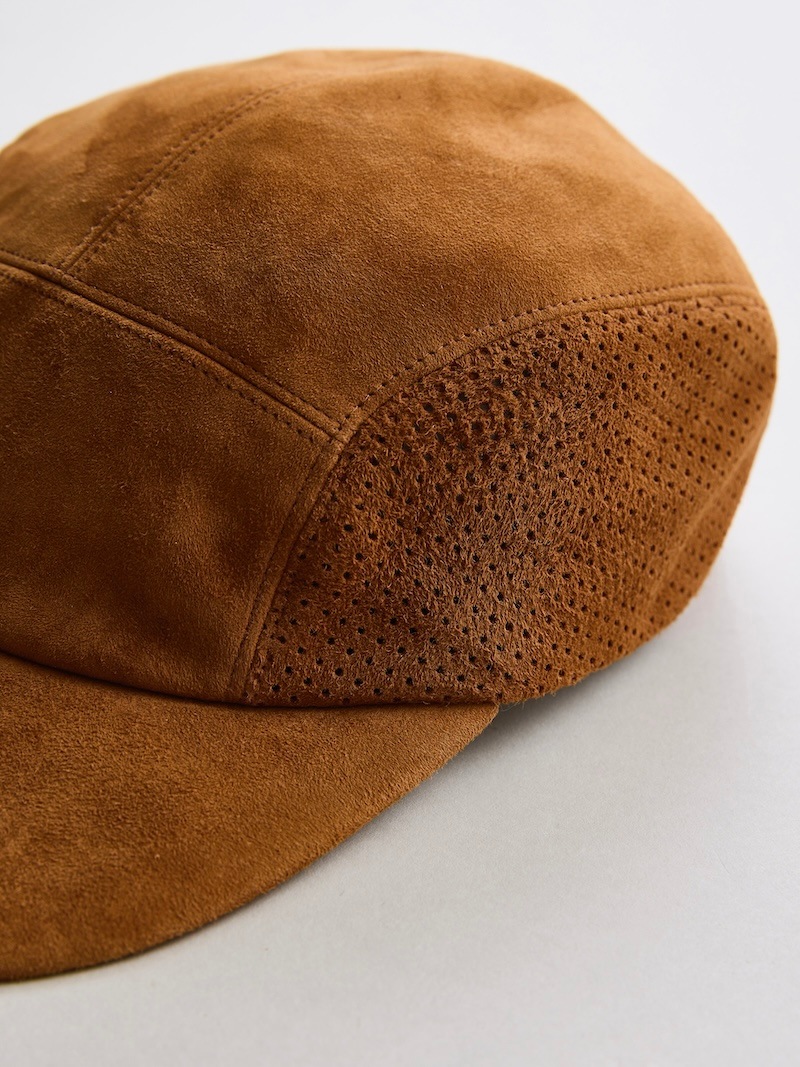 NICENESS(ナイスネス) / PULLMAN / プルマン (メッシュパネルレザーキャップ) / COGNAC / 26SS