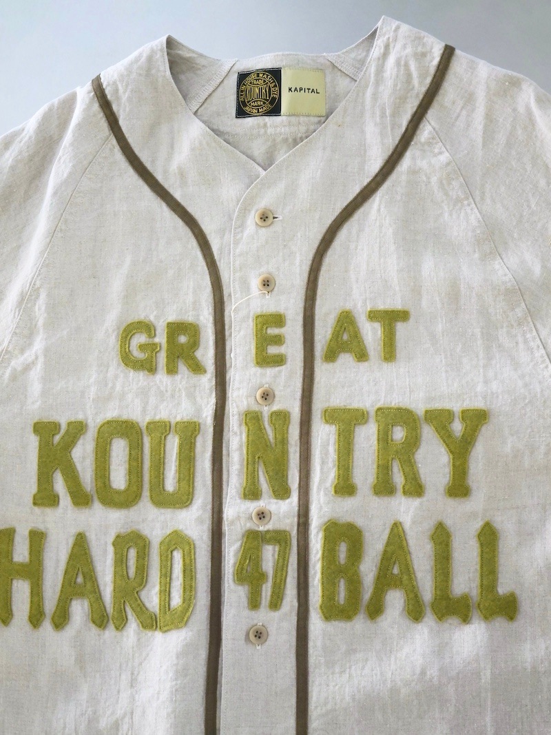 KAPITAL フレンチリネン GREAT KOUNTRY ベースボールシャツ KAPITAL フレンチリネン GREAT KOUNTRY ベースボールシャツ