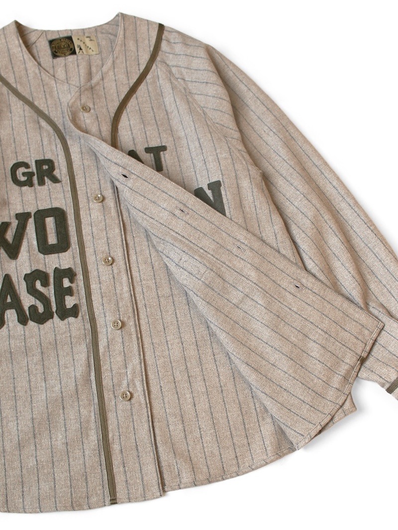 KAPITAL(キャピタル) / ウールストライプ(太) GREAT WOMEN ベースボールロングスリーブシャツ 25AW
