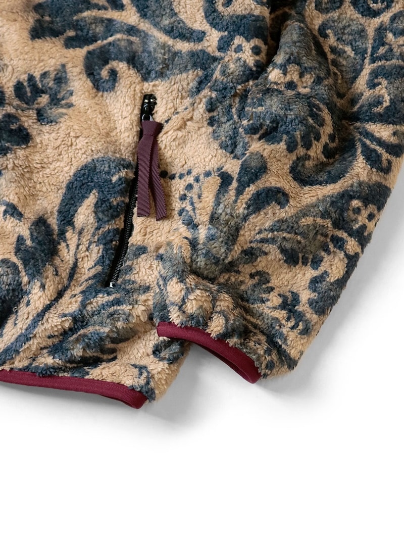 KAPITAL(キャピタル) / ダマスク柄フリース ZIPブルゾン (バージン