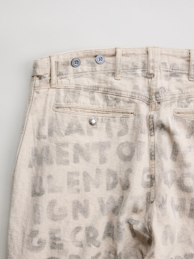 パンツ NICENESS / H.BLISS HAND STENCIL PANTS S H.BLISS – NICENESS