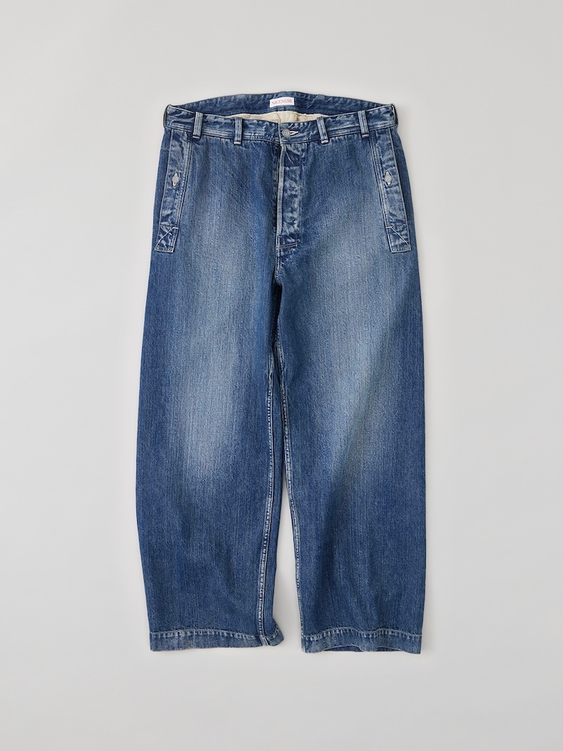 NICENESS ナイスネスI.MARR エイジドエフェクトデニムトラウザー L NICENESS(ナイスネス) / I.MARR / I.マー ( エイジドエフェクトデニム