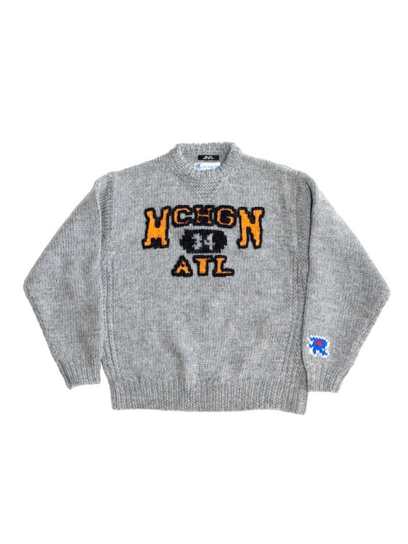 RICE NINE TEN (ライスナインテン) / HAND KNITTING SWEATSHIRT(GRAY) 25AW