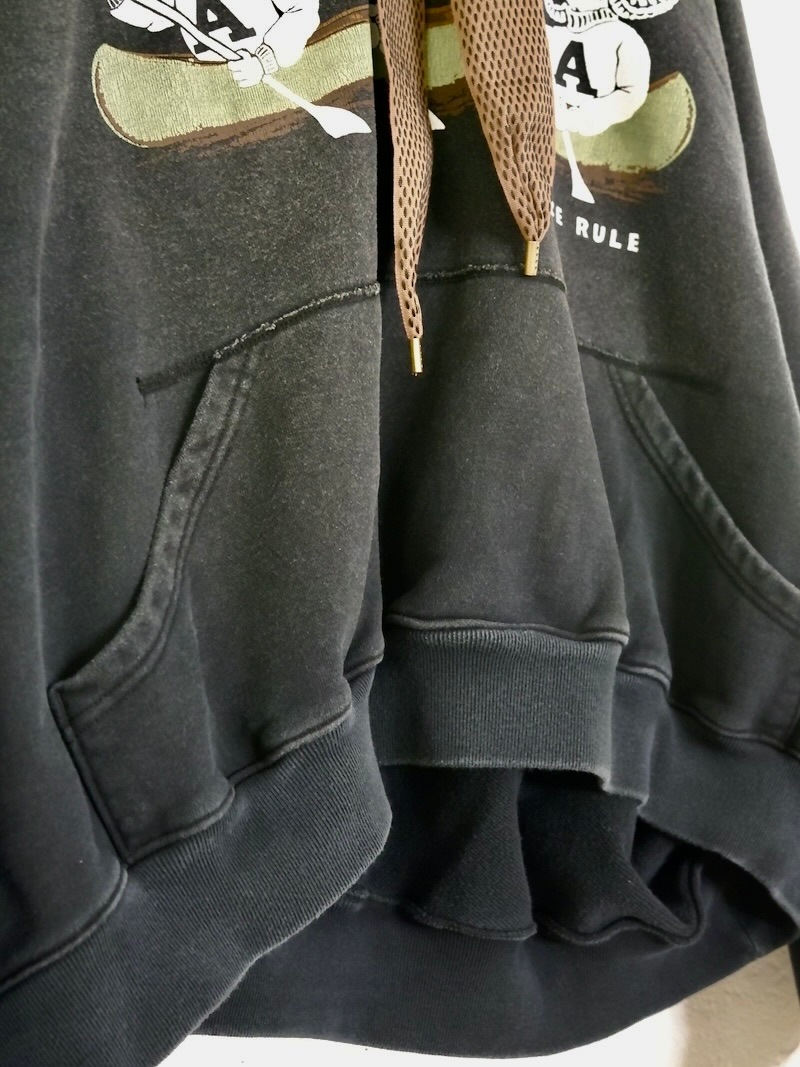 KAPITAL(キャピタル) / 裏毛 ラグランデビルフードパーカー( 'A'SHEEPpt) / ブラック / 25AW 