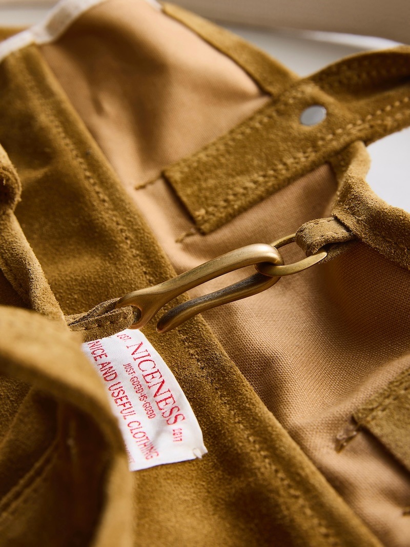 NICENESS(ナイスネス) / S.LEDZ / S.レッズ (スエードレザー NNショルダートートバッグ ) / CAMEL / 26SS