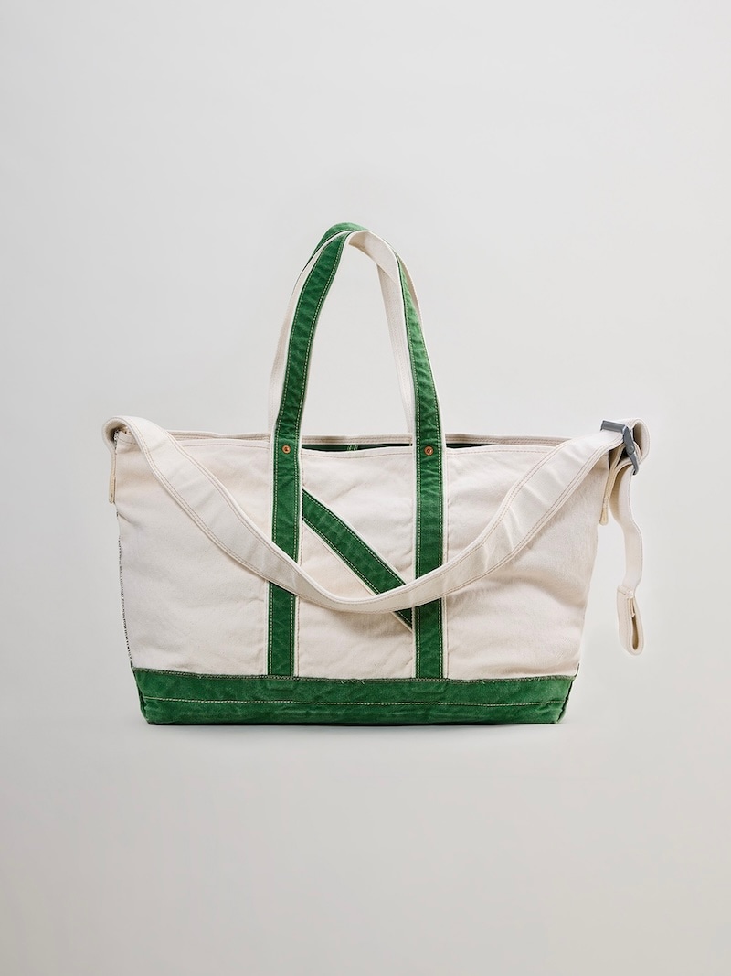 NICENESS(ナイスネス) / L.LESH / L.レッシュ (エイジドエフェクトNNショルダートートバッグ) / NATURAL × GREEN / 26SS 