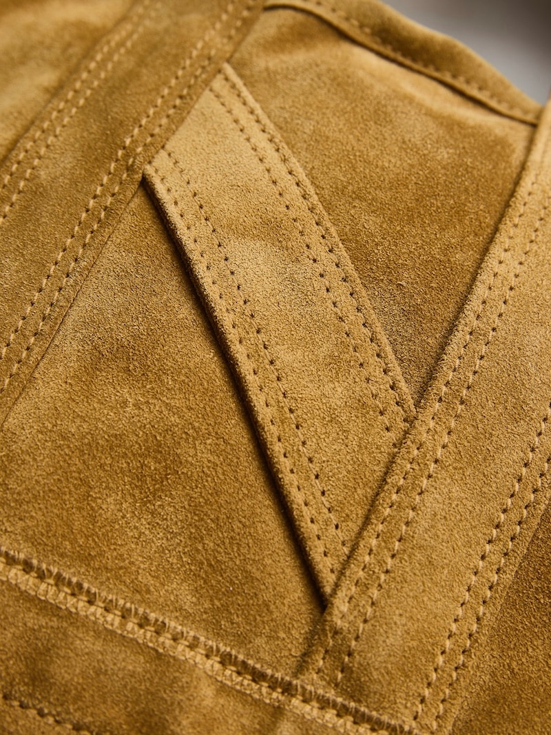 NICENESS(ナイスネス) / M.S.LEDZ / M.S.レッズ (スエードレザー NNショルダートートバッグ - ミニ) / CAMEL / 26SS